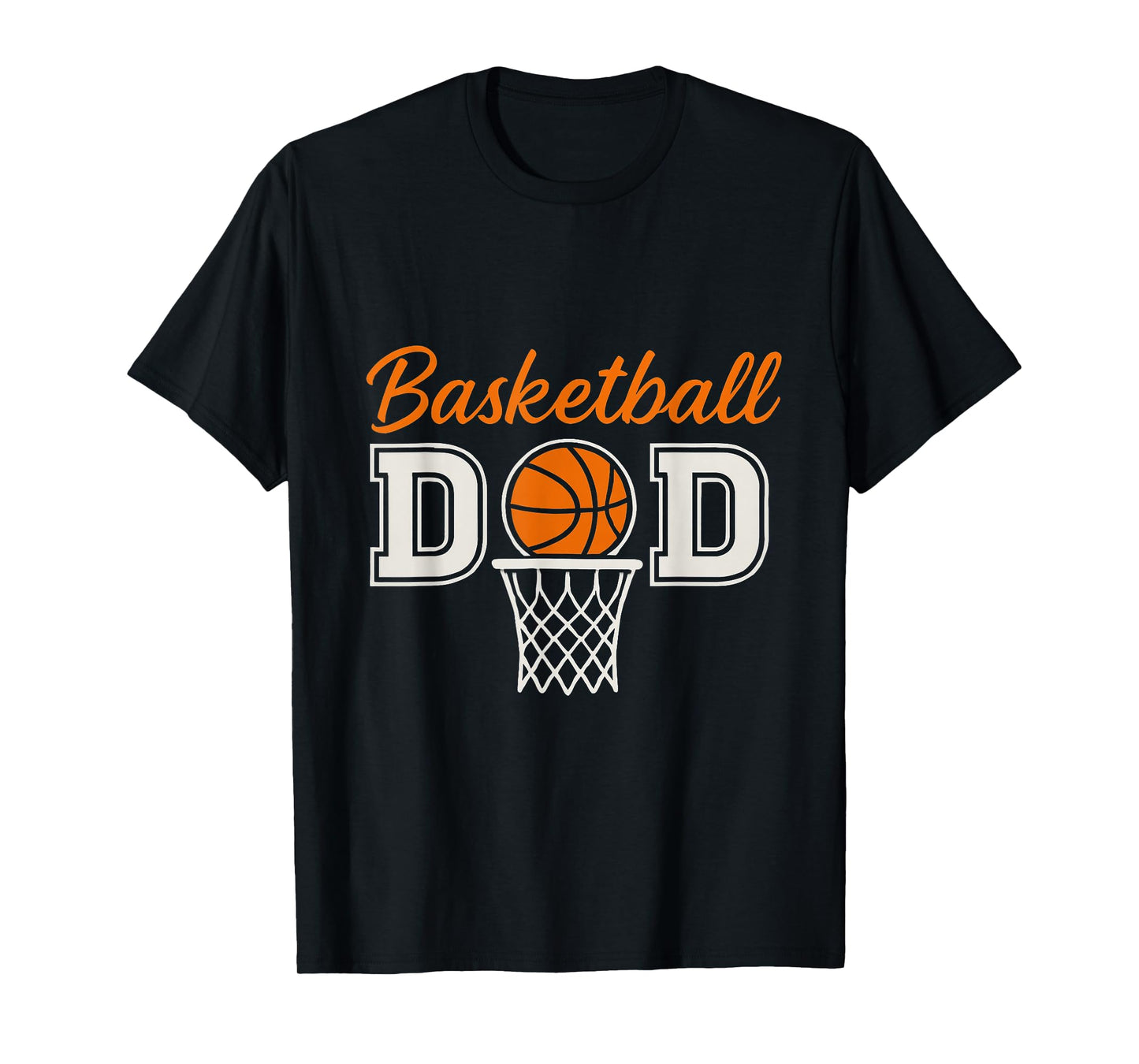 Basketball Dad Graphic with Hoop and Ball – Father's Day T-Shirt