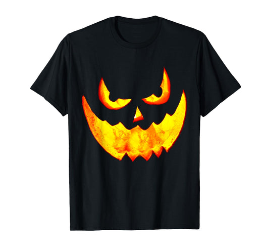 Jack O Lantern Scary Pumpkin Halloween Costume T-Shirt