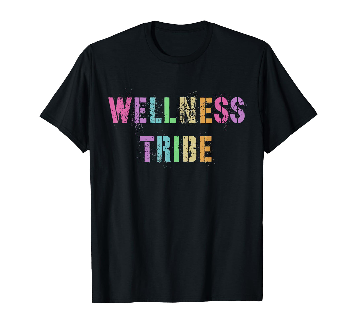 WELLNESS TRIBE Health Trainer Fitness Rockstar Crew Yoga Mom T-Shirt