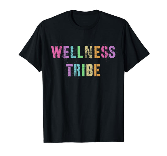 WELLNESS TRIBE Health Trainer Fitness Rockstar Crew Yoga Mom T-Shirt