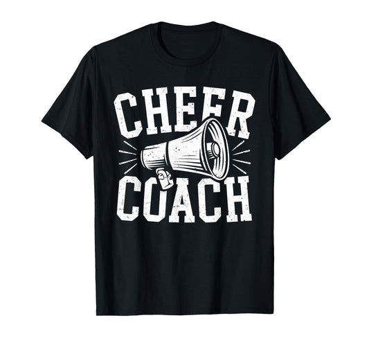 Cheer Coach Shirt Cheerleading Men Women Cheerleader Coach T-Shirt
