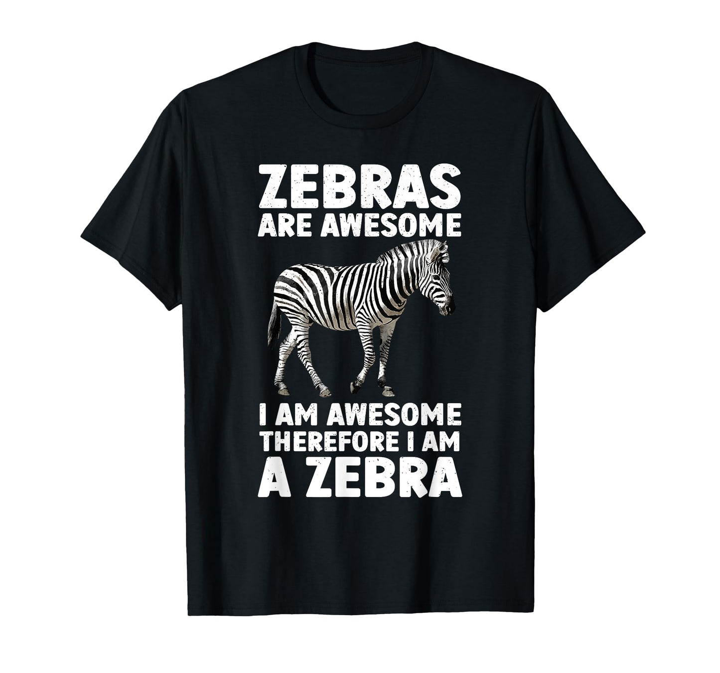Zebra Costume For Men Women Kids Zoo Animal Print Zebra T-Shirt