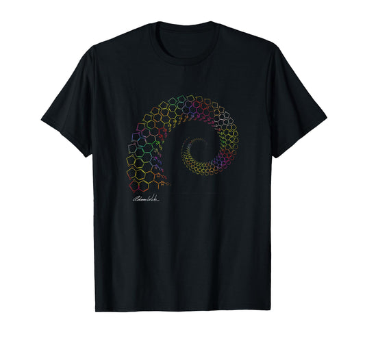 MDMA Spiral EDM Dance Party Fractal Trippy Design T-Shirt