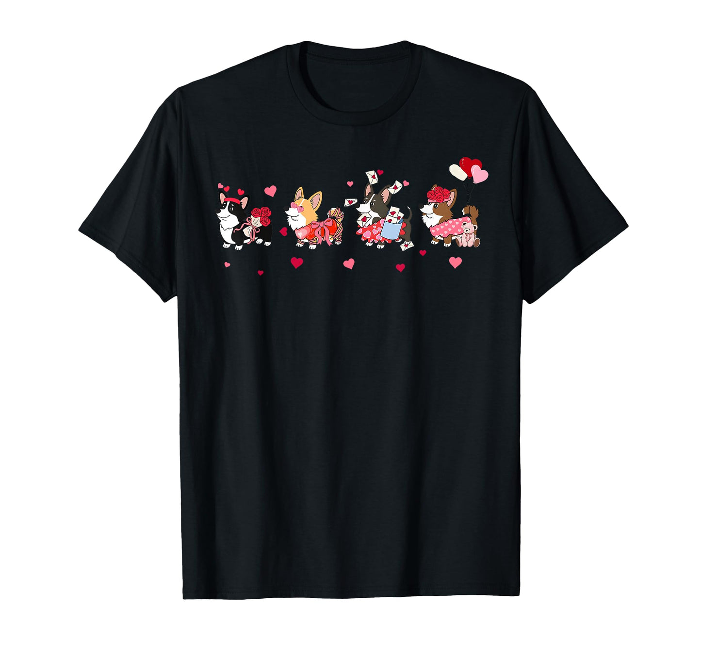 Valentine Welsh Corgi Heart Cute Dog Lover T-Shirt