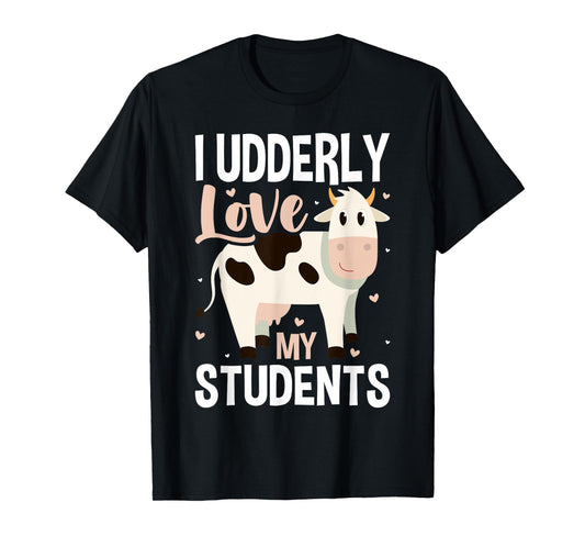 Cow Teacher Lover T-Shirt for Men Women Girls Kids