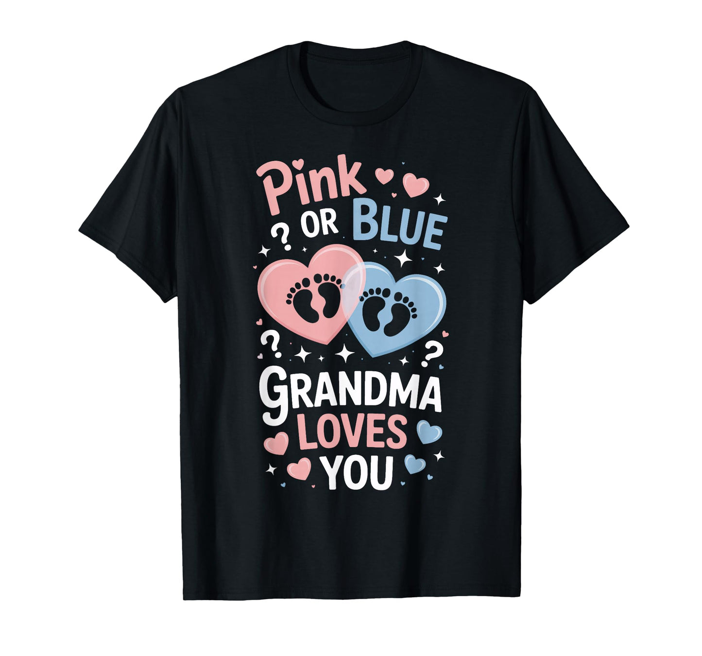 Future Grandma Pink Or Blue Baby Party Reveal T-Shirt