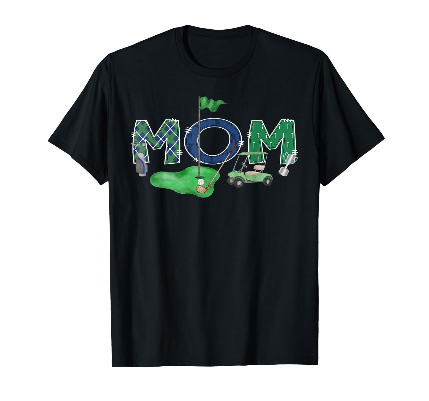 Golf Mom Hole in One Golf 1st Birthday Boy Party T-Shirt