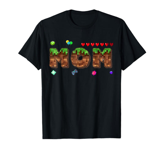 Dad And Mom Of The Birthday Boy Pixel Game Matching Family T-Shirt