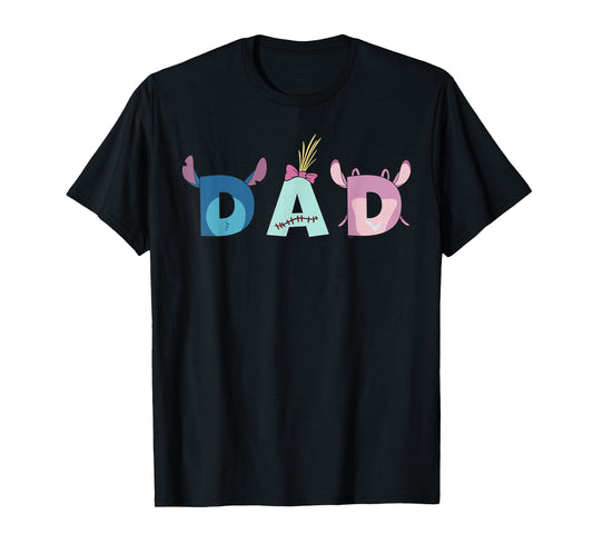 Disney Lilo & Stitch "Dad" Father's Day Birthday Family Trip T-Shirt