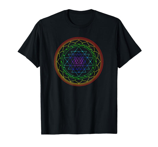 Sri Yantra Mandala Sacred Geometry Spiritual Gift Yoga Lover T-Shirt