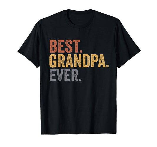 Best Grandpa Ever Gifts From Grandkids Grandpa Father's Day T-Shirt