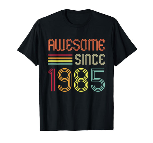 Awesome Since 1985 40th Birthday Retro T-Shirt