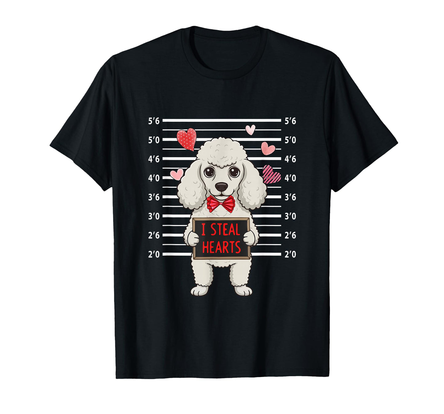 I Steal Cute Hearts Valentine's Day Poodle Lover Owner T-Shirt