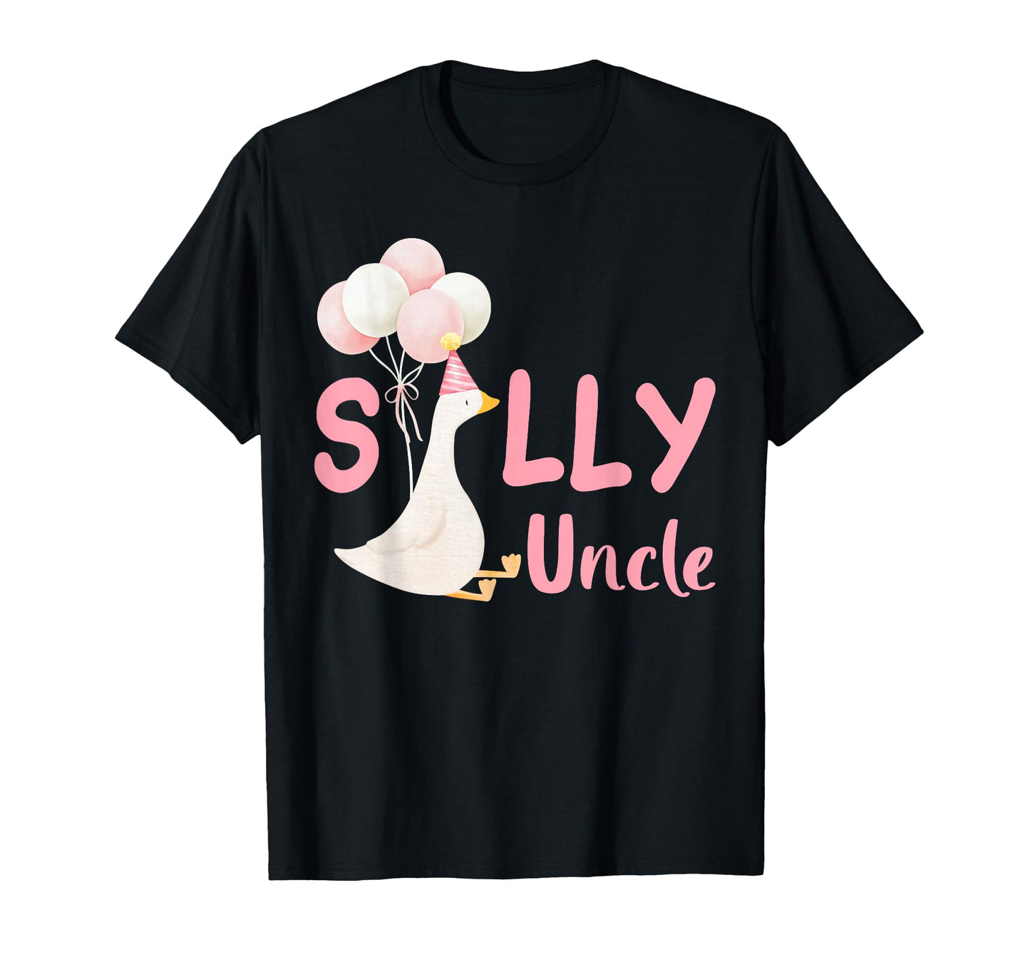 Silly Uncle Goose Family Matching Birthday Squad Crew T-Shirt