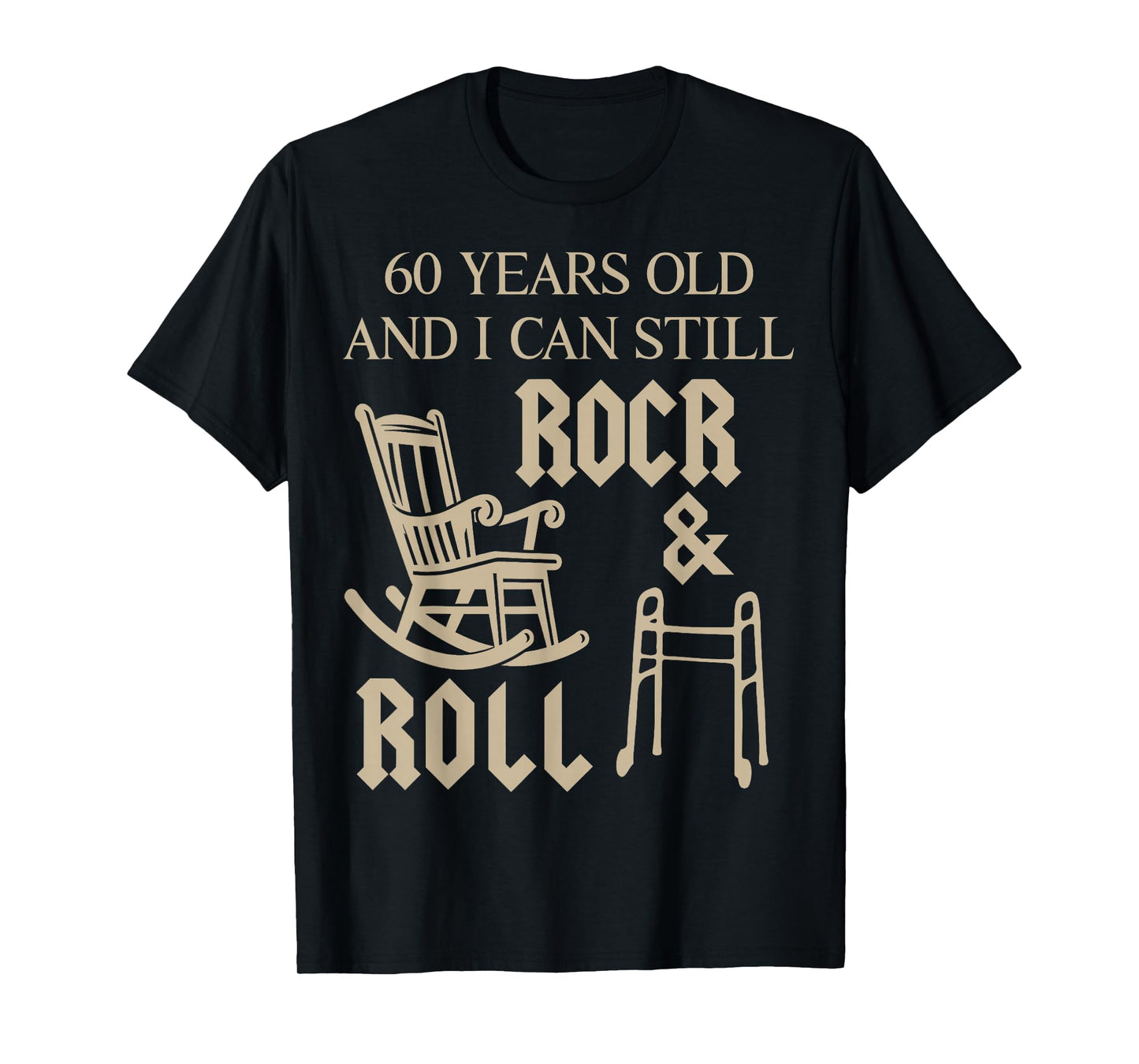 Vintage Classic Rock Funny 60 Year Old 60th Birthday Men T-Shirt