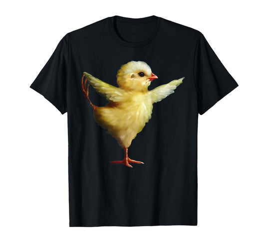 Yoga Chick Art Design Women Girls Funny Cute Chick Lover T-Shirt