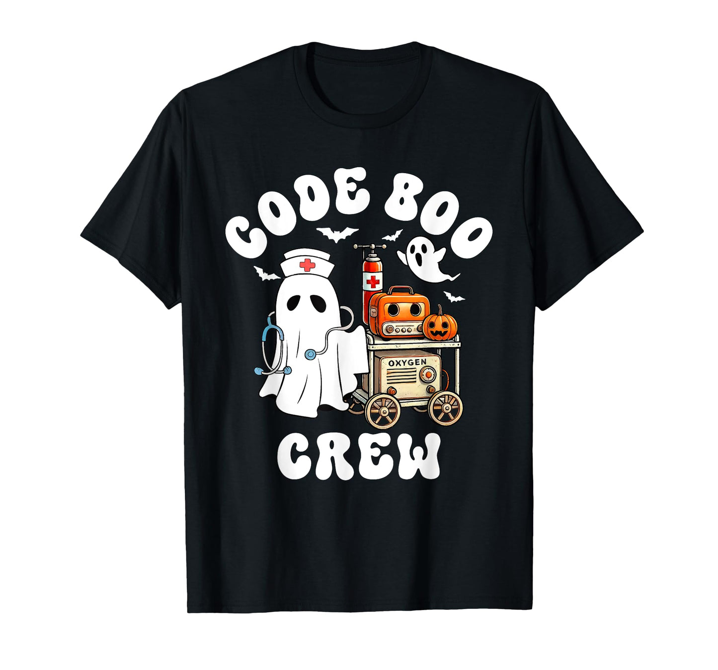 Code Boo Crew Outfit Funny Ghost Halloween Costume T-Shirt