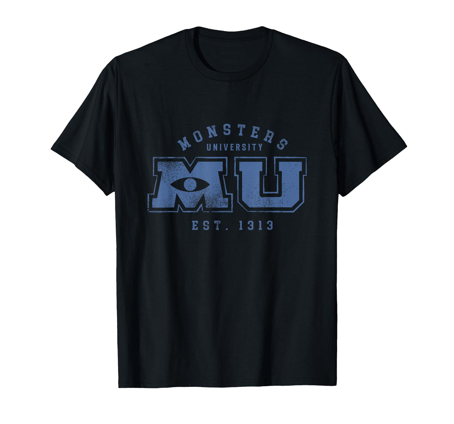Disney Pixar Monsters University Vintage MU Logo T-Shirt