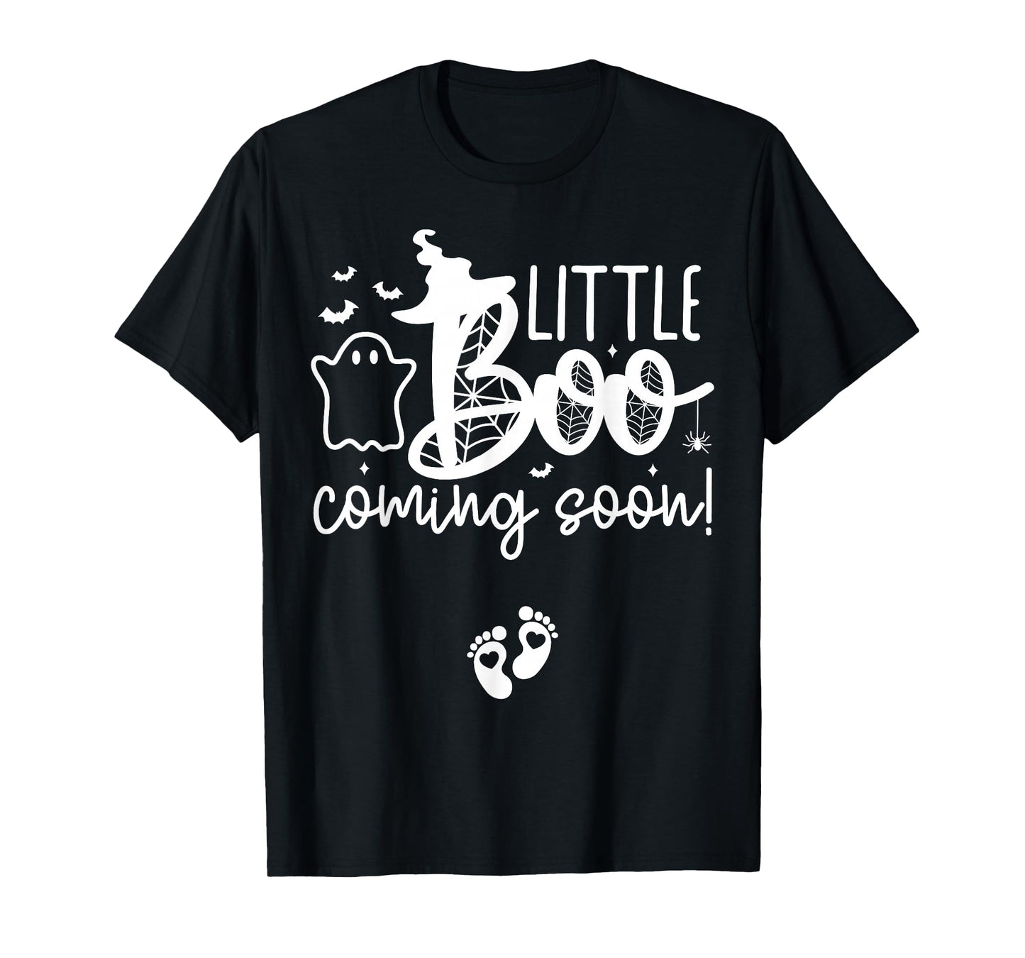 Halloween Pregnancy Announcement Little Boo Coming Soon T-Shirt
