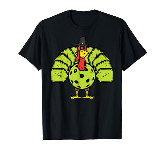 Thanksgiving Turkey Pickleball Pickle Ball Men Women Kids T-Shirt
