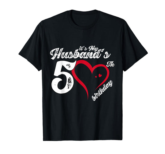 It's My Husband's 50th Birthday Vintage 50th Birthday T-Shirt