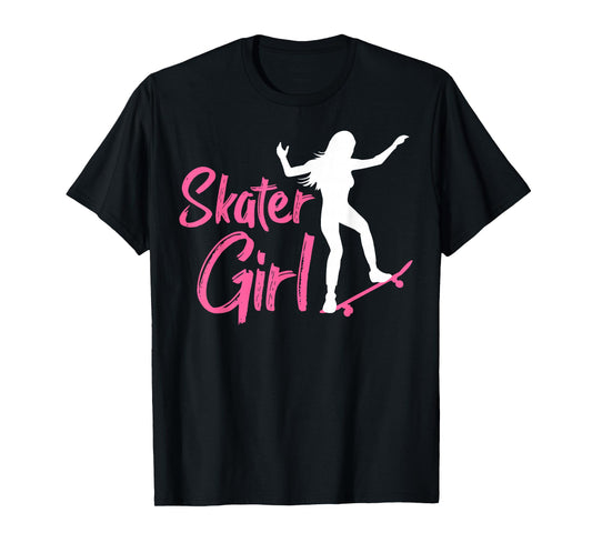 Skateboarding Design for Girls Women Skateboard Skateboarder T-Shirt
