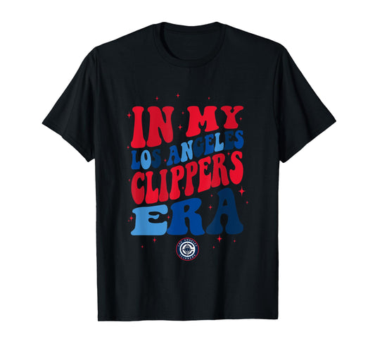 NBA In My Los Angeles Clippers Era Retro Wave Logo T-Shirt