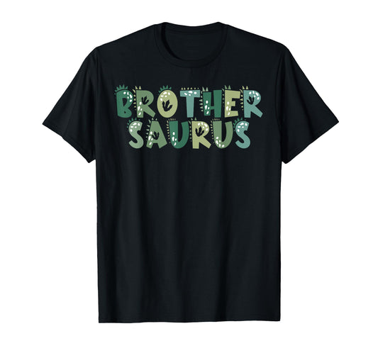 Brother Saurus Bro Dinosaur Birthday Boy 1st Family Matching T-Shirt