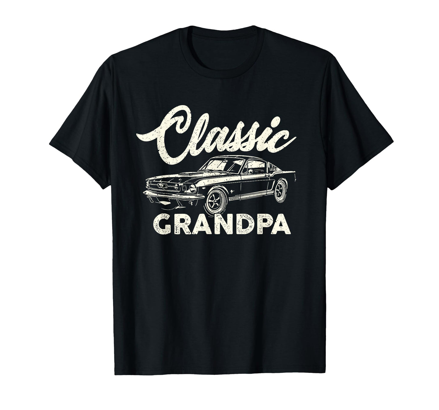 Classic Grandpa Vintage Muscle Car for Men Grandfather T-Shirt