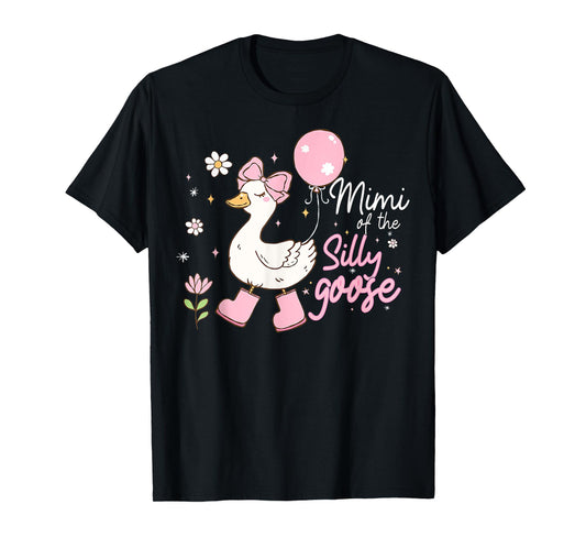 Mimi Of The Silly Goose First Birthday Family Matching Funny T-Shirt