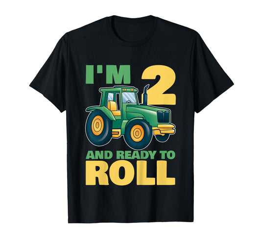 Tractor Birthday Shirt 2 - 2nd Birthday Tractor Shirt T-Shirt