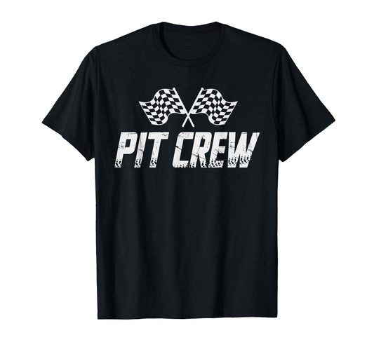 Pit Crew Birthday Family Matching car Racing T-Shirt