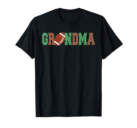 Grandma of The 1 Year Old Football First Birthday Boy Family T-Shirt