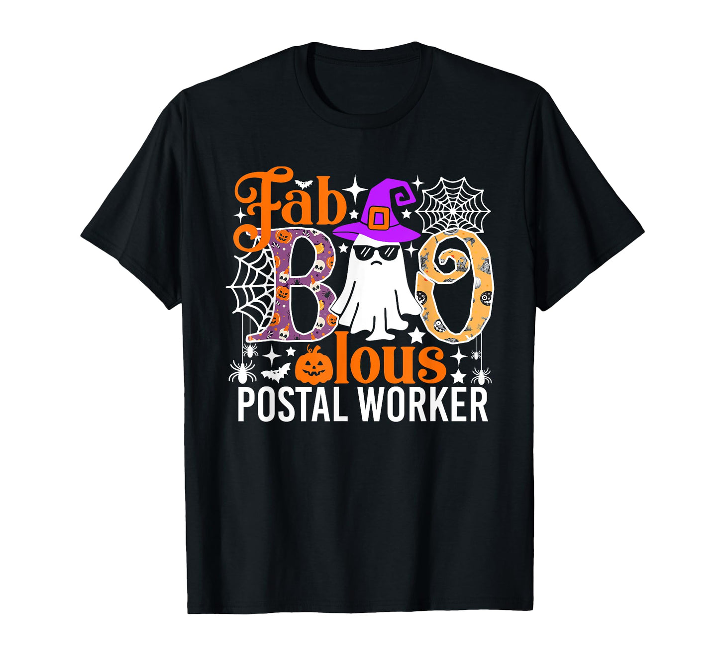 Fab Boo Lous Postal Worker Funny Halloween Costume T-Shirt