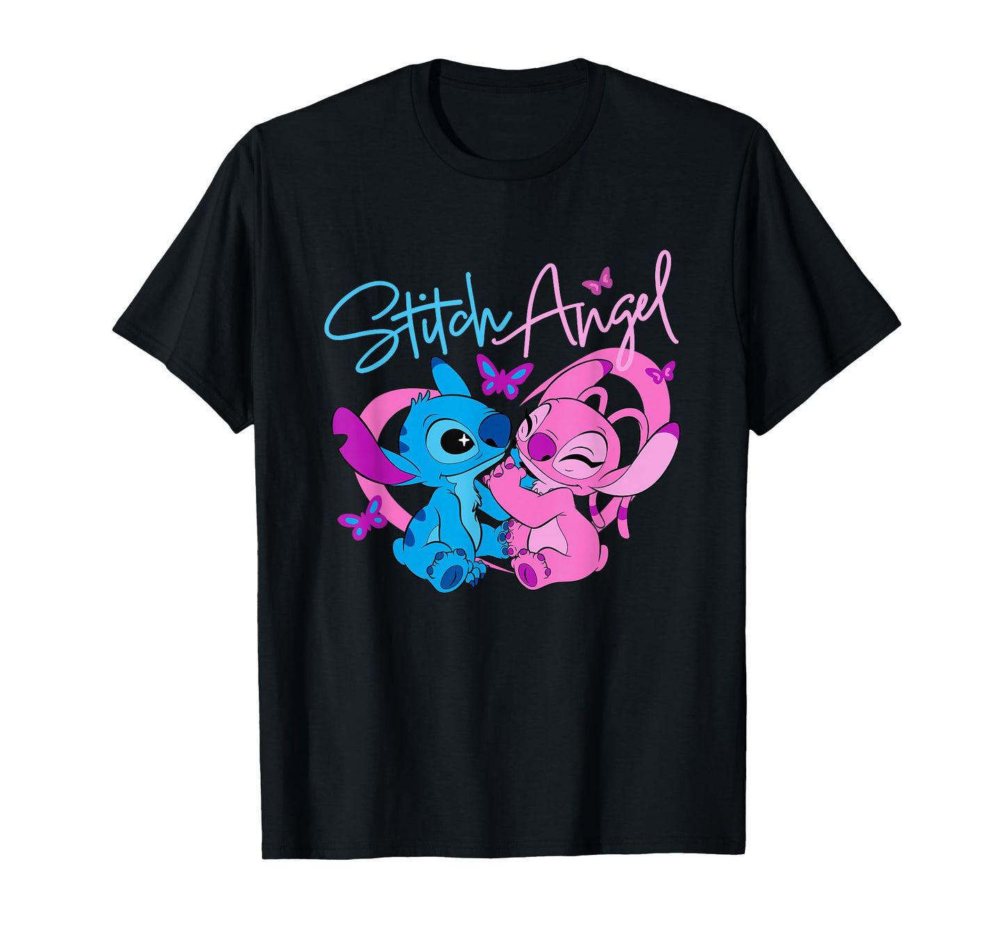 Disney Lilo & Stitch: The Series Angel with Butterflies T-Shirt