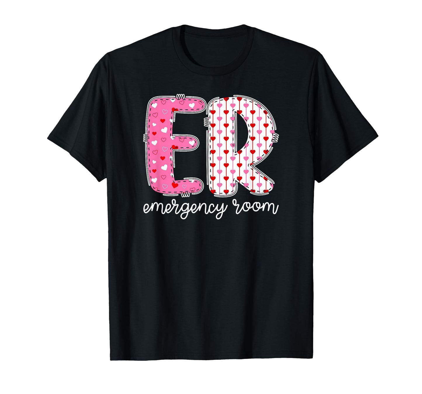 ER Nurse Valentine Emergency Room Nurse Valentines Day T-Shirt