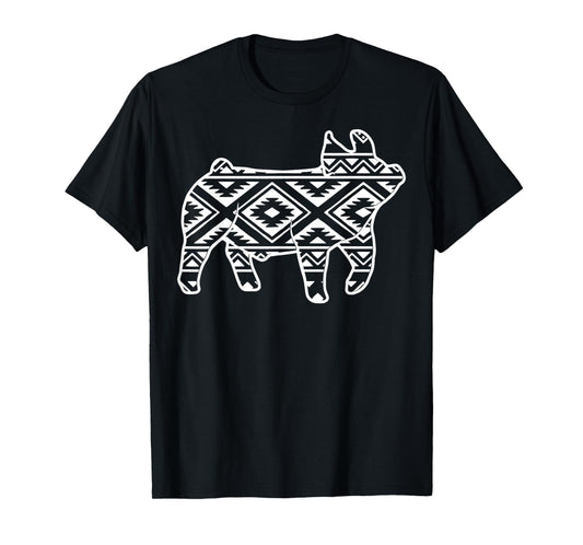 Aztec Show Pig Livestock Pig Breeder Stock Show Mom Pig T-Shirt