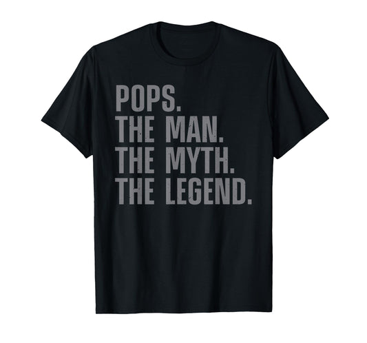 Best Pops Design For Grandpa Grandfather From Grandkids Pops T-Shirt