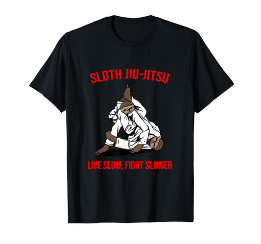 Jiu Jitsu Fighting Sloth Brazilian BJJ Training T-Shirt