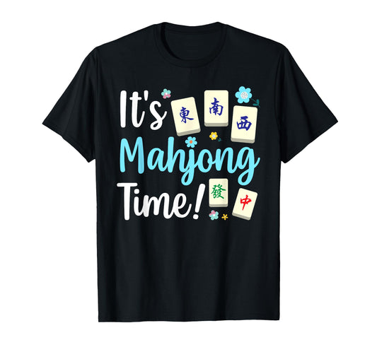 Cute Mahjong Design For Men Women Tile Game Mahjong Player T-Shirt