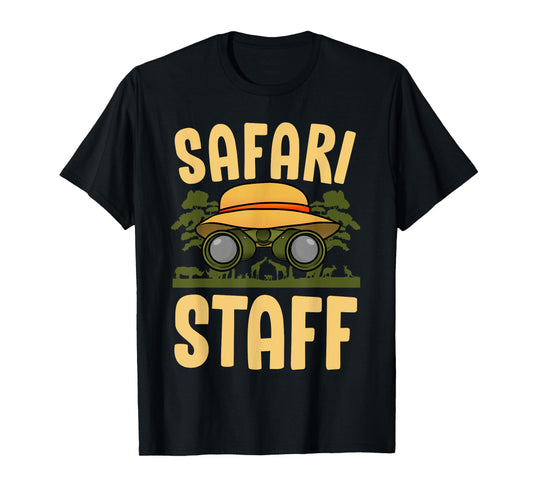 Safari Staff Art For Men Women Zookeeper Costume Zoo Jungle T-Shirt