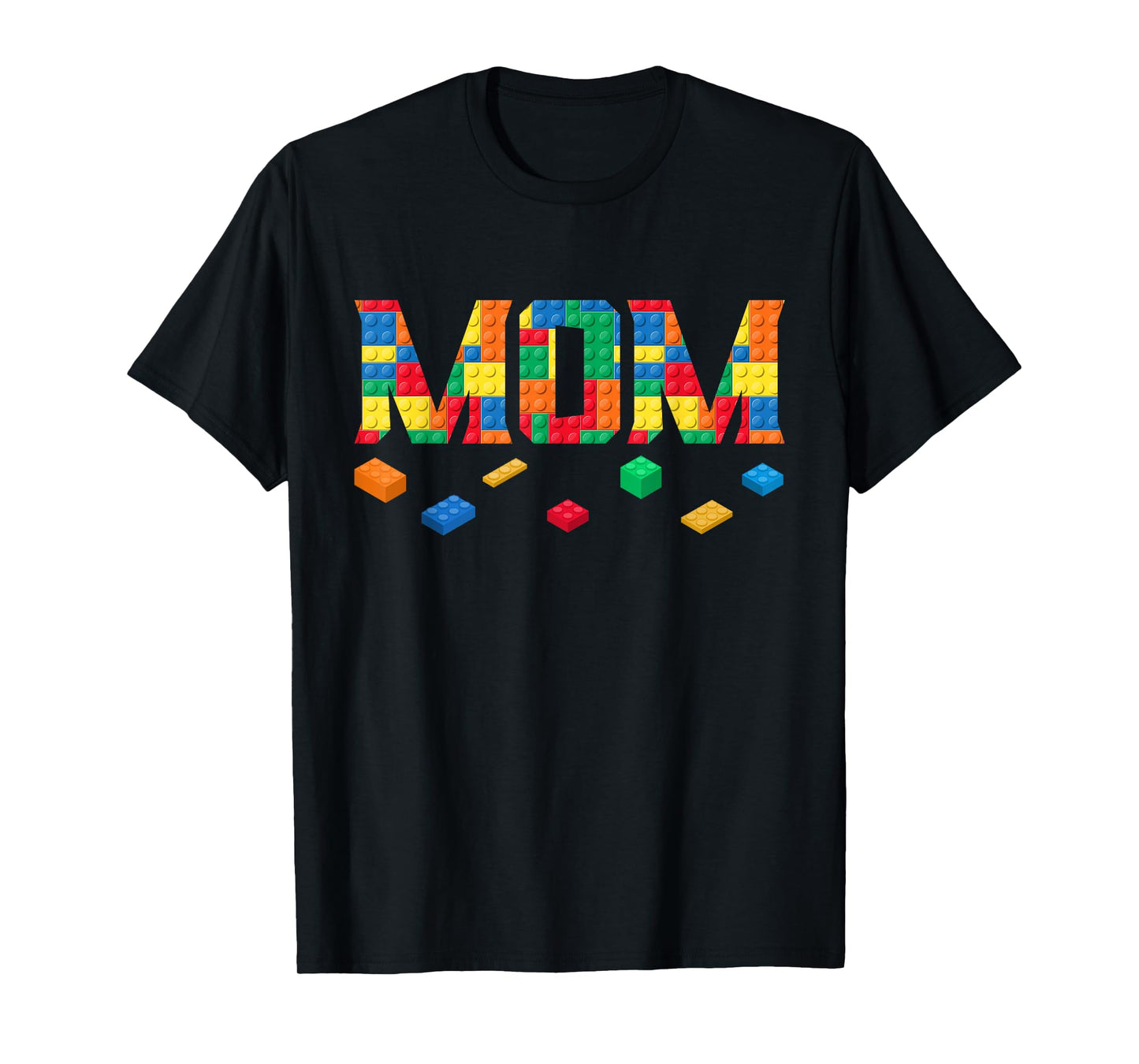 Master Builder Mom Birthday Boy Building Bricks Blocks Party T-Shirt