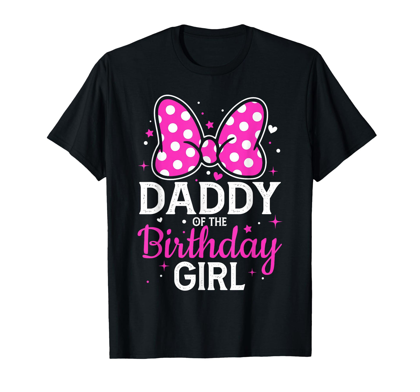 Mommy of The Birthday Girl Cute Pink Bow Family Matching T-Shirt