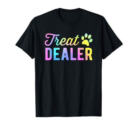 Dog Treat Dealer Dog Owner Dog Treats Tie Dye Dog Lover T-Shirt
