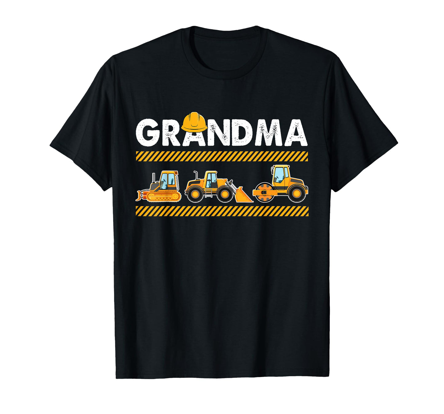 Funny Grandma Construction Excavator Kids Matching Family T-Shirt