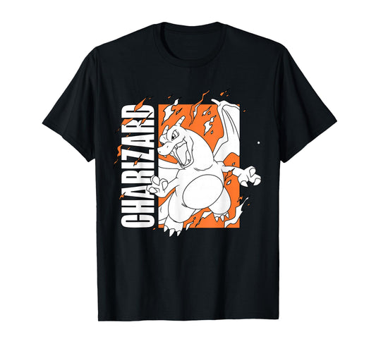 Pokémon - Charizard Orange Fire Box T-Shirt