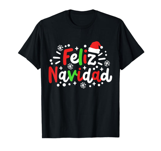 Feliz Navidad Matching Family Spanish Christmas Men Women T-Shirt