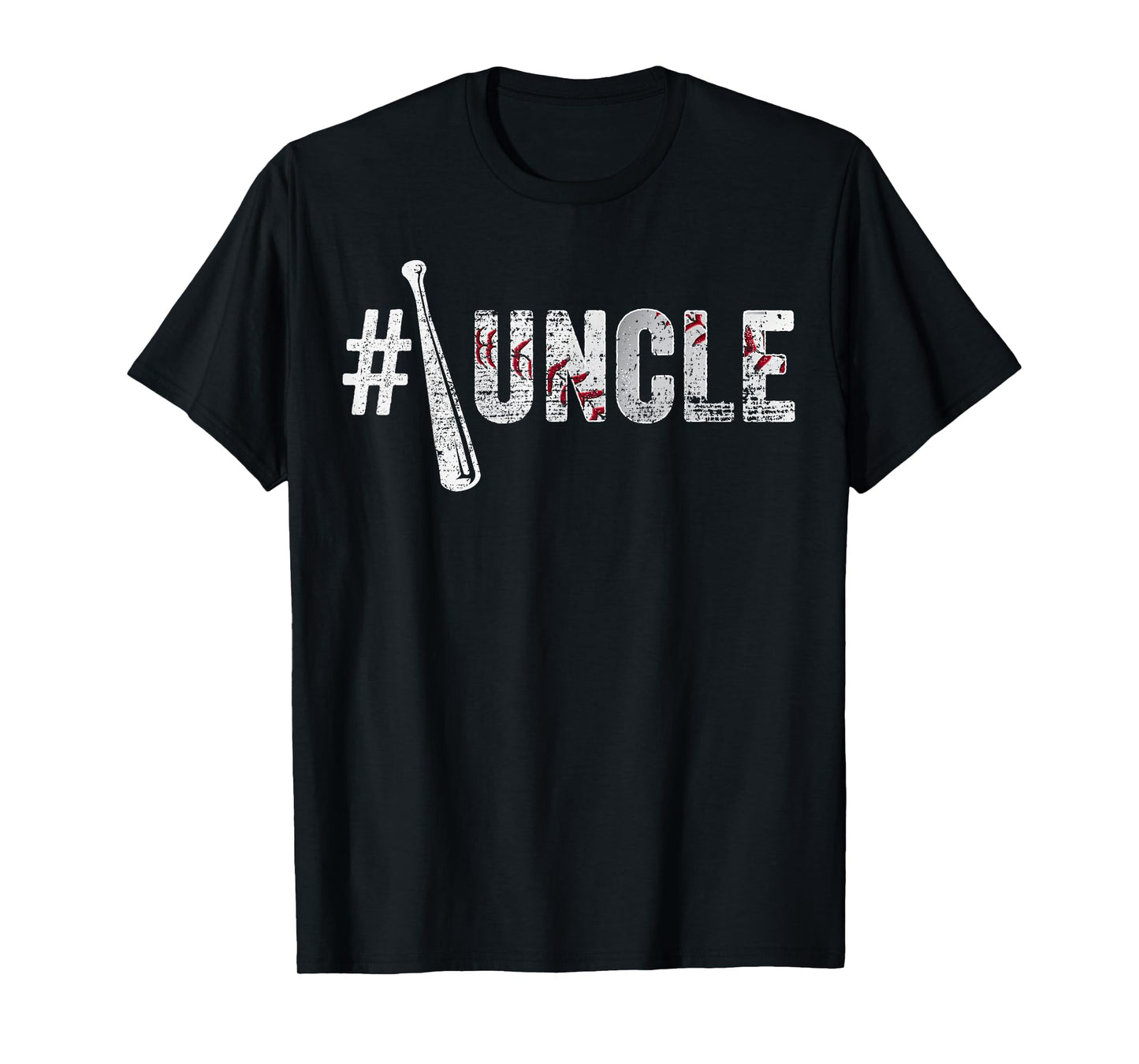 Number One Baseball Uncle Fathers Day Funny Baseball Uncle T-Shirt