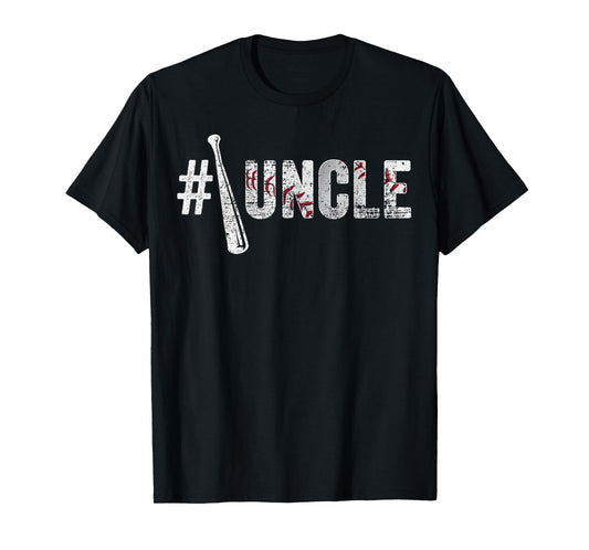 Number One Baseball Uncle Fathers Day Funny Baseball Uncle T-Shirt