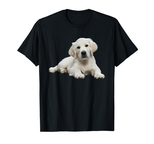 White Lab English Cream Golden Retriever Dog Puppy Mom Girls T-Shirt